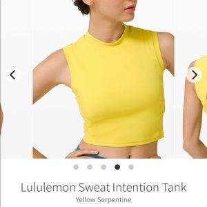 Lululemon Sweat Intention open back tank